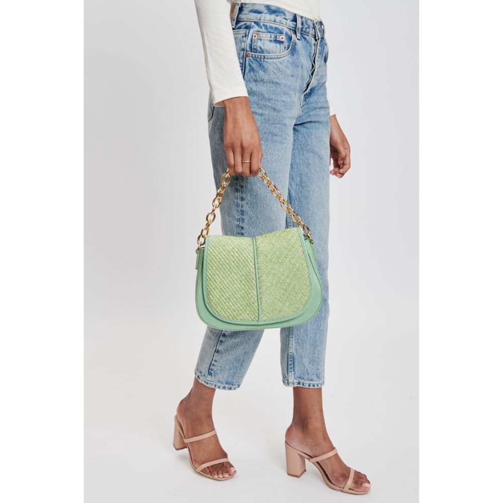 Woman wearing Sage Moda Luxe Nevelle Crossbody 842017131946 View 3 | Sage