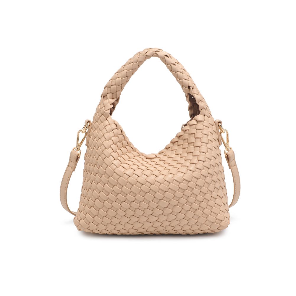 Woman wearing Natural Moda Luxe Jessamine Crossbody 842017132226 View 7 | Natural