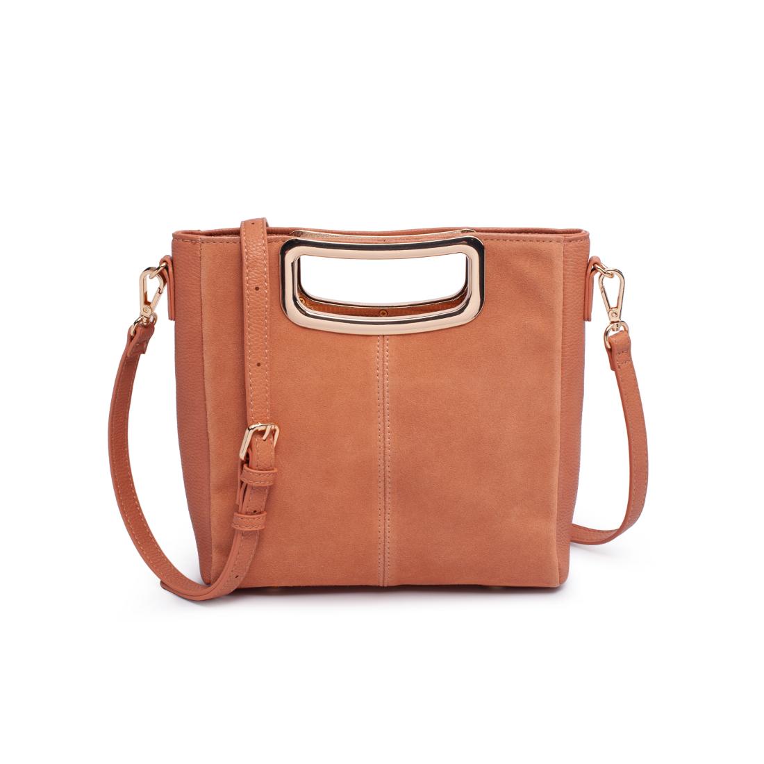 Woman wearing Salmon Moda Luxe Brielle Crossbody 842017141501 View 5 | Salmon