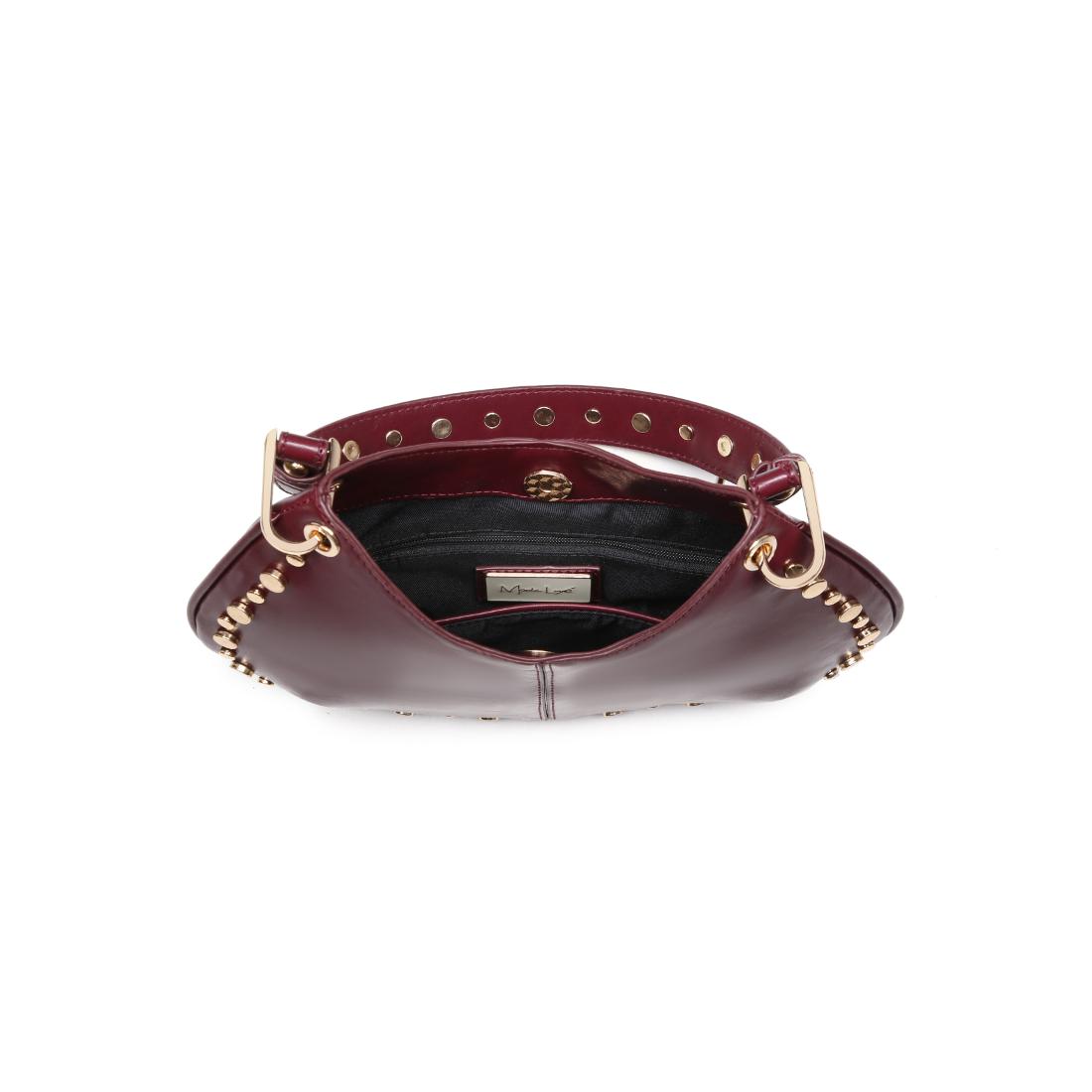 Woman wearing Wine Moda Luxe Nova Crossbody 842017139645 View 9 | Wine