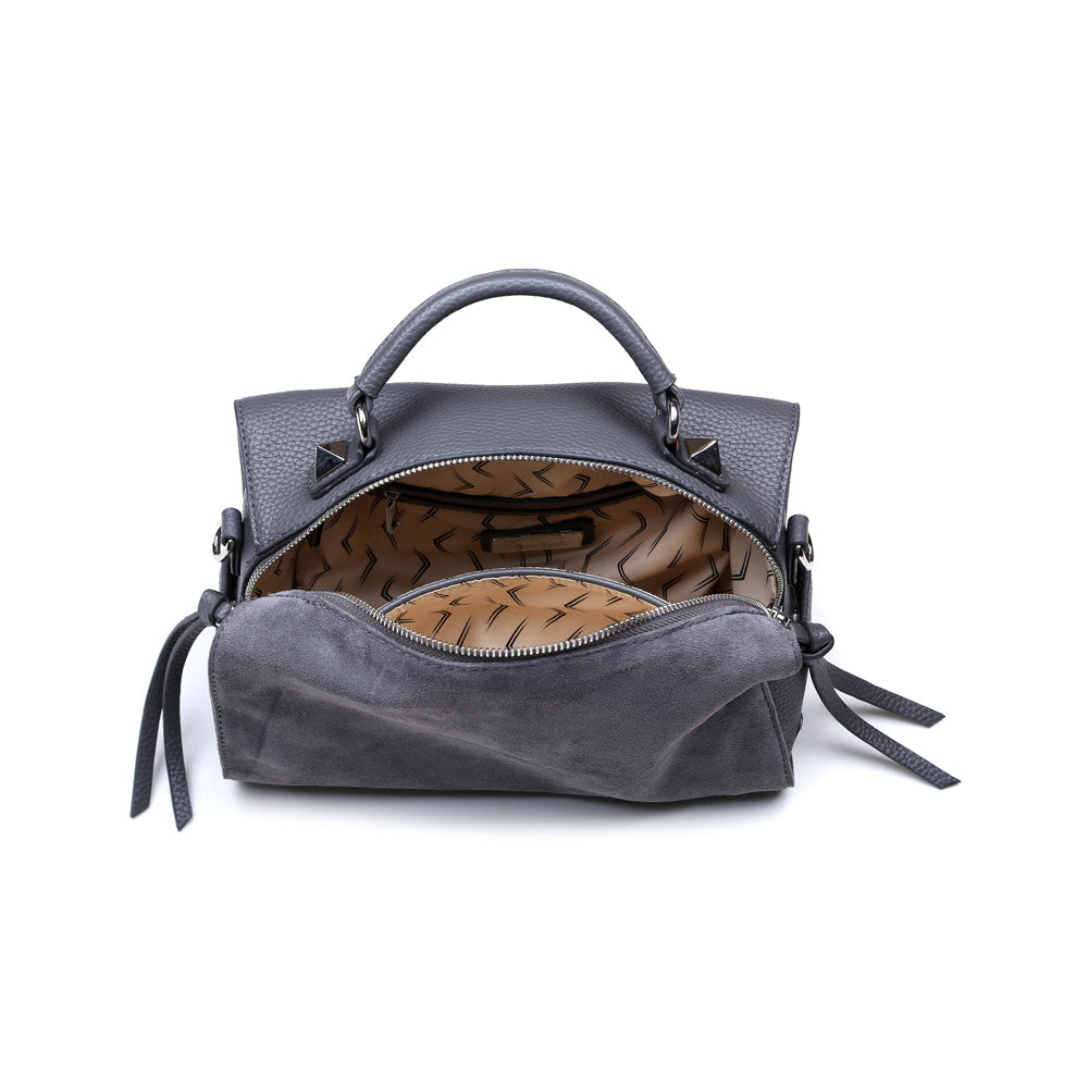 Product Image of Moda Luxe Hudson Satchel 842017115601 View 4 | Charcoal