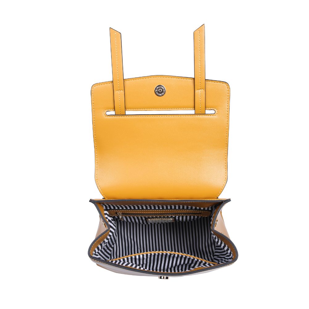 Product Image of Moda Luxe Parker Backpack 842017122388 View 8 | Mustard
