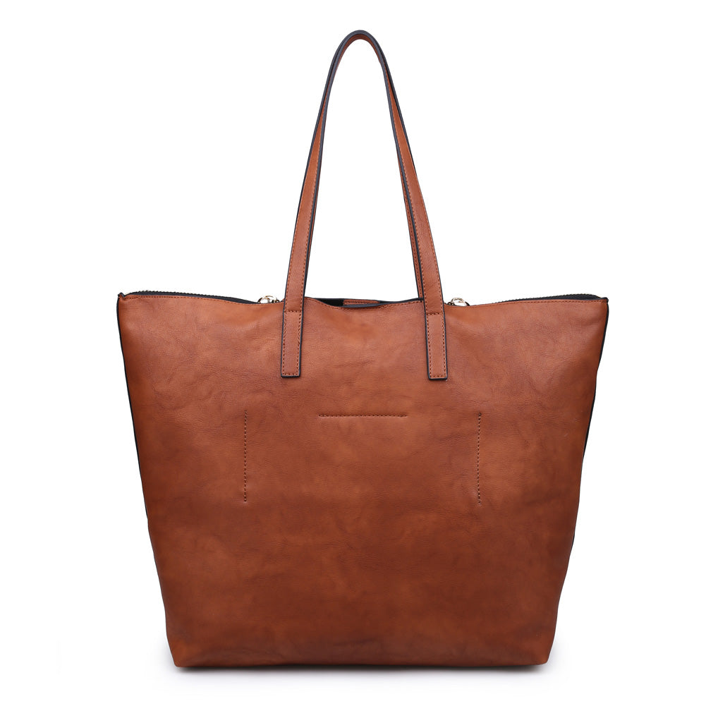 Product Image of Moda Luxe South Hampton Pebble Tote 842017117377 View 3 | Tan