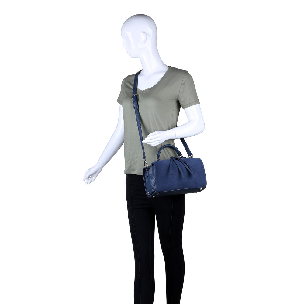 Product Image of Moda Luxe Hudson Satchel 842017115625 View 5 | Navy
