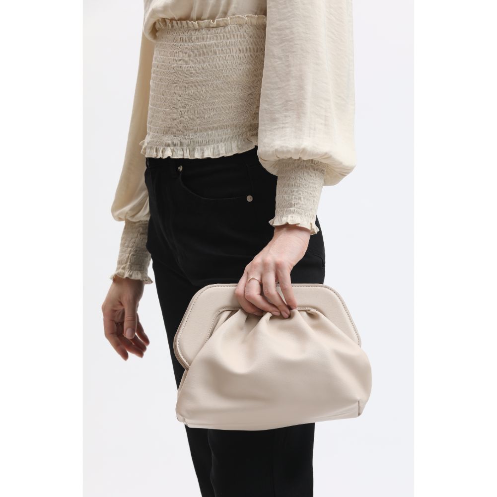 Woman wearing Ivory Moda Luxe Charlotte Crossbody 842017134114 View 4 | Ivory