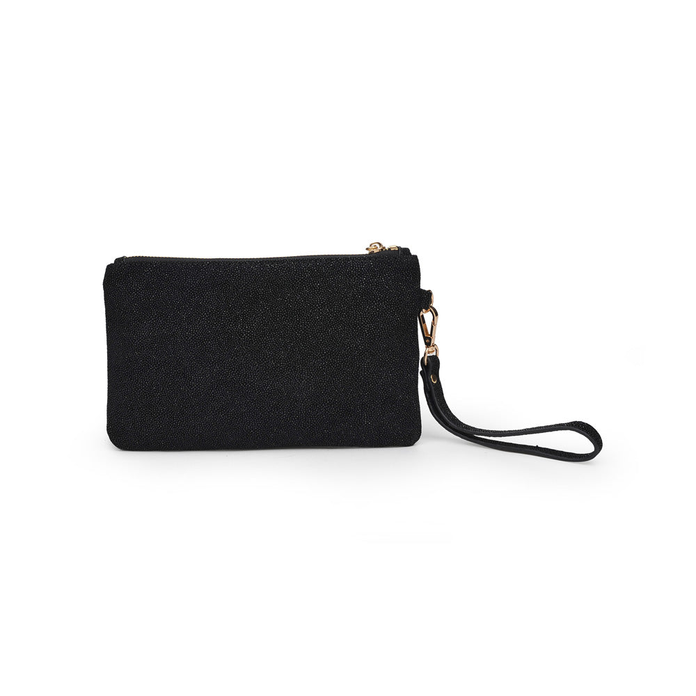 Product Image of Product Image of Moda Luxe Olivia Wristlet 842017117940 View 3 | Glitter Black