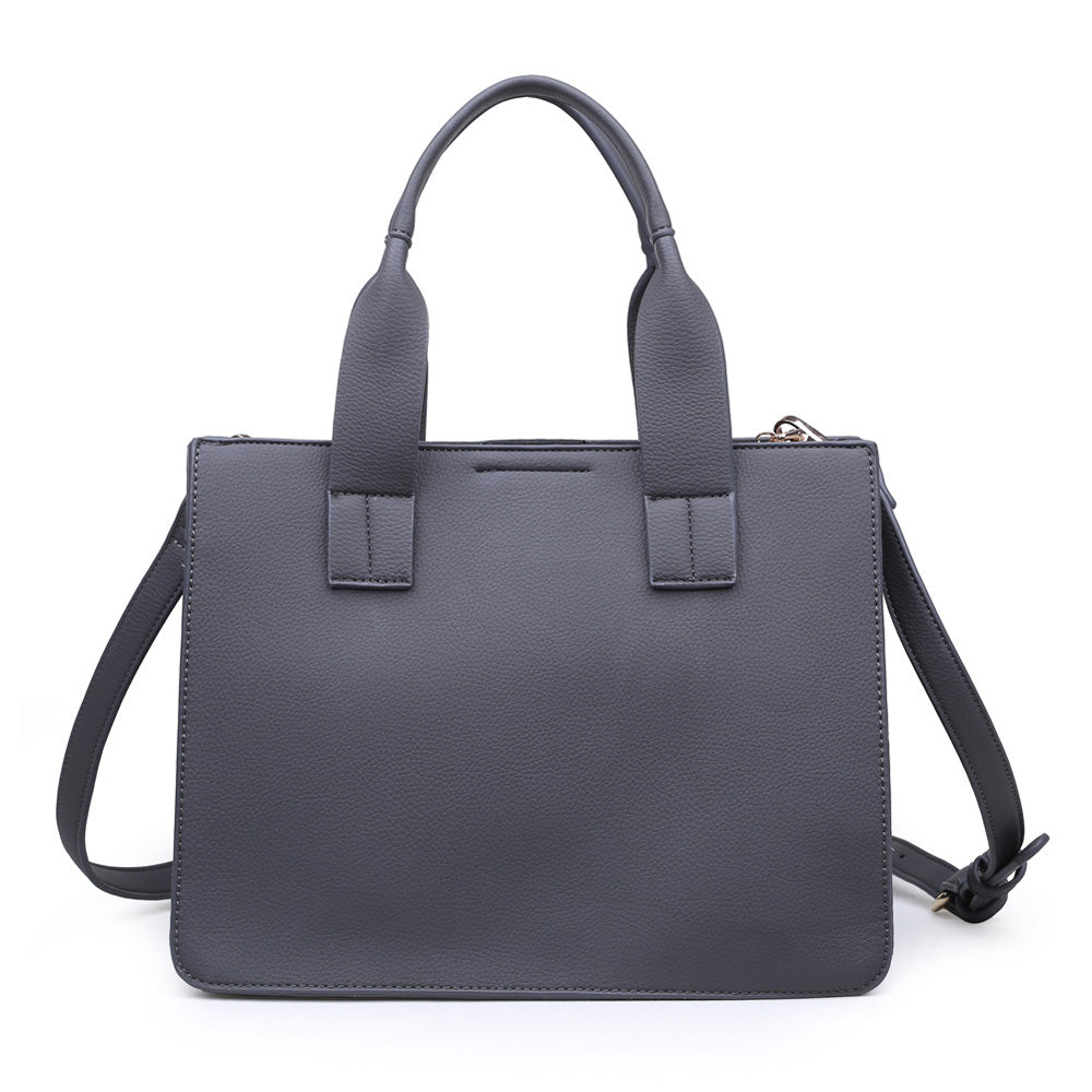 Product Image of Moda Luxe Kelly Satchel 842017116349 View 3 | Grey