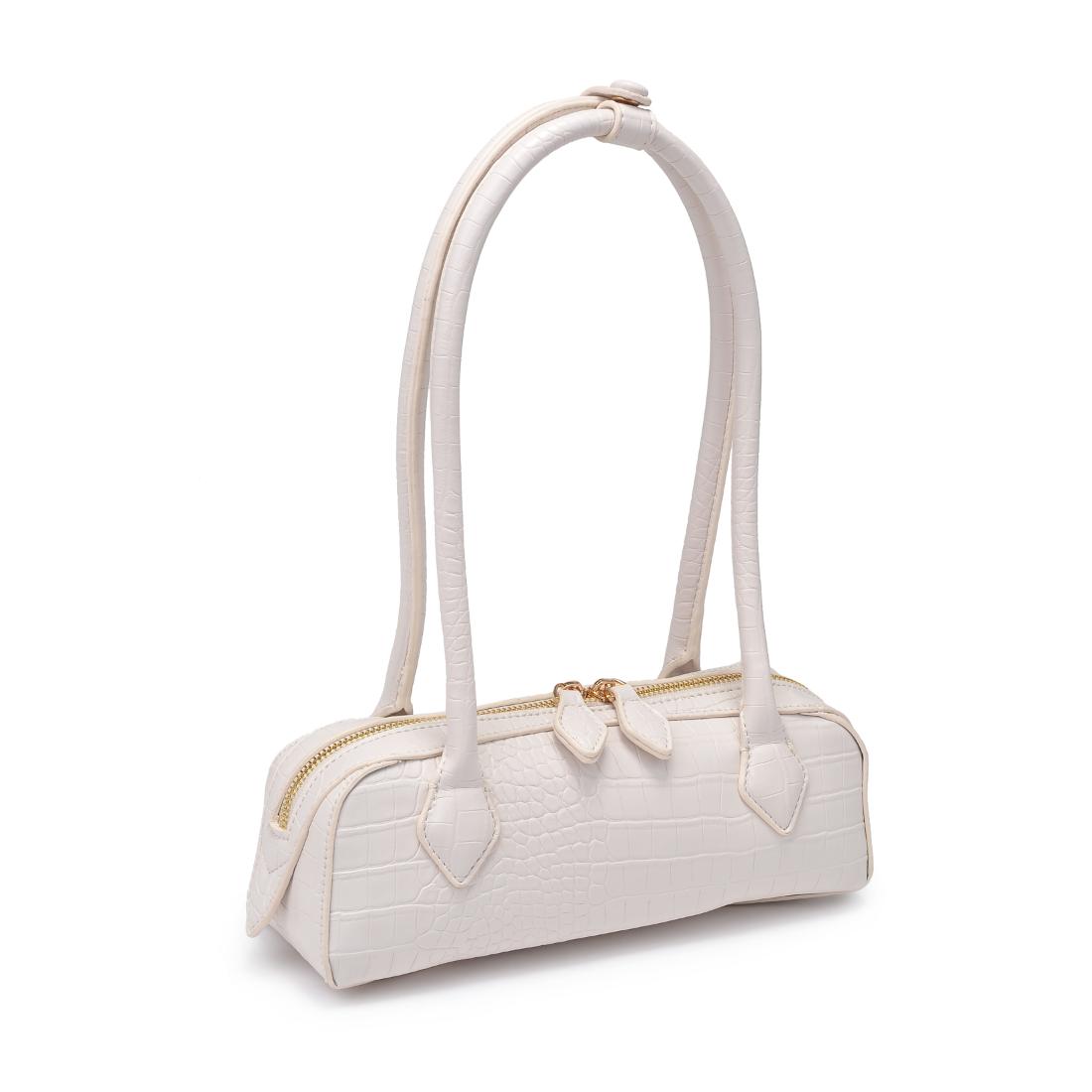 Woman wearing Ivory Moda Luxe Lola Shoulder Bag 842017139256 View 6 | Ivory
