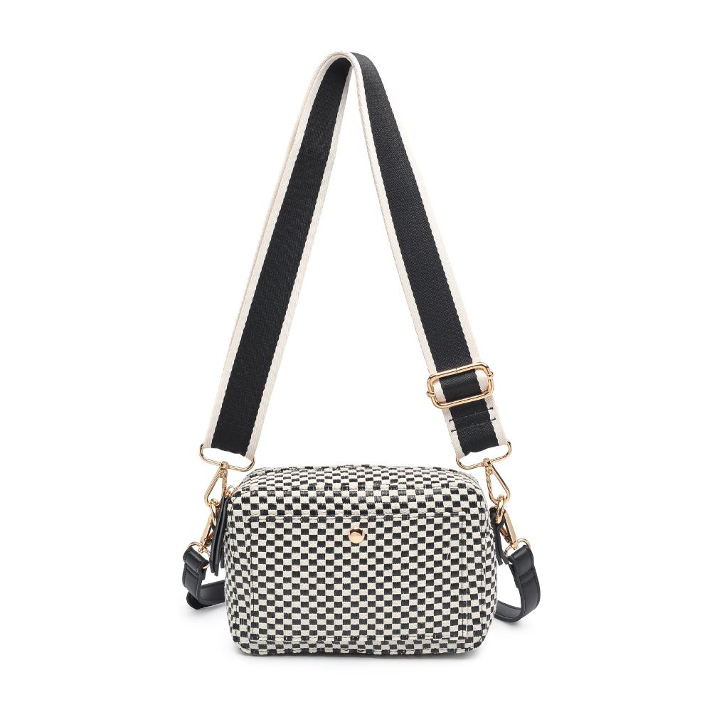 Woman wearing Black Moda Luxe Serena Crossbody 842017129011 View 5 | Black