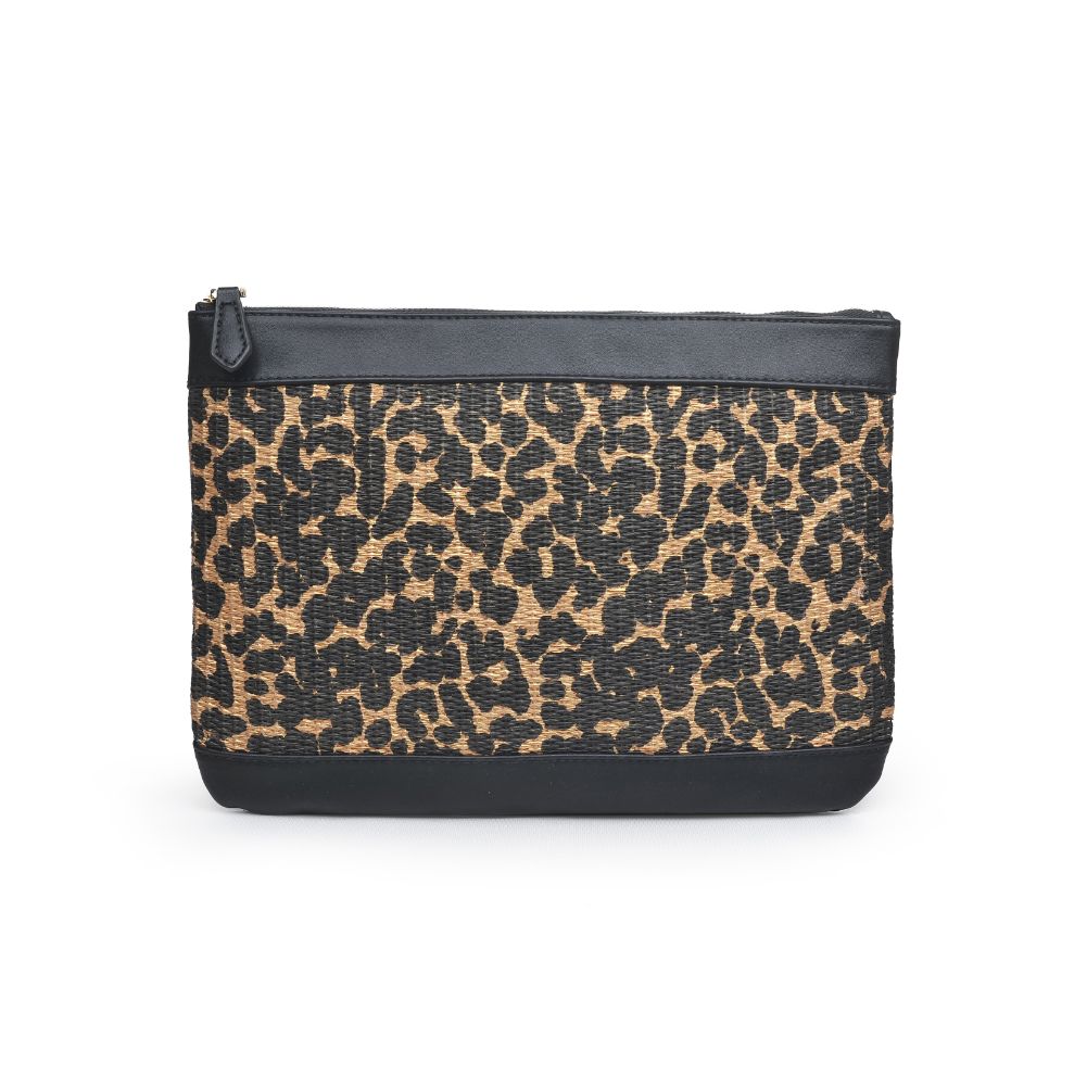 Product Image of Moda Luxe Ibiza Clutch 842017124788 View 1 | Brown Leopard