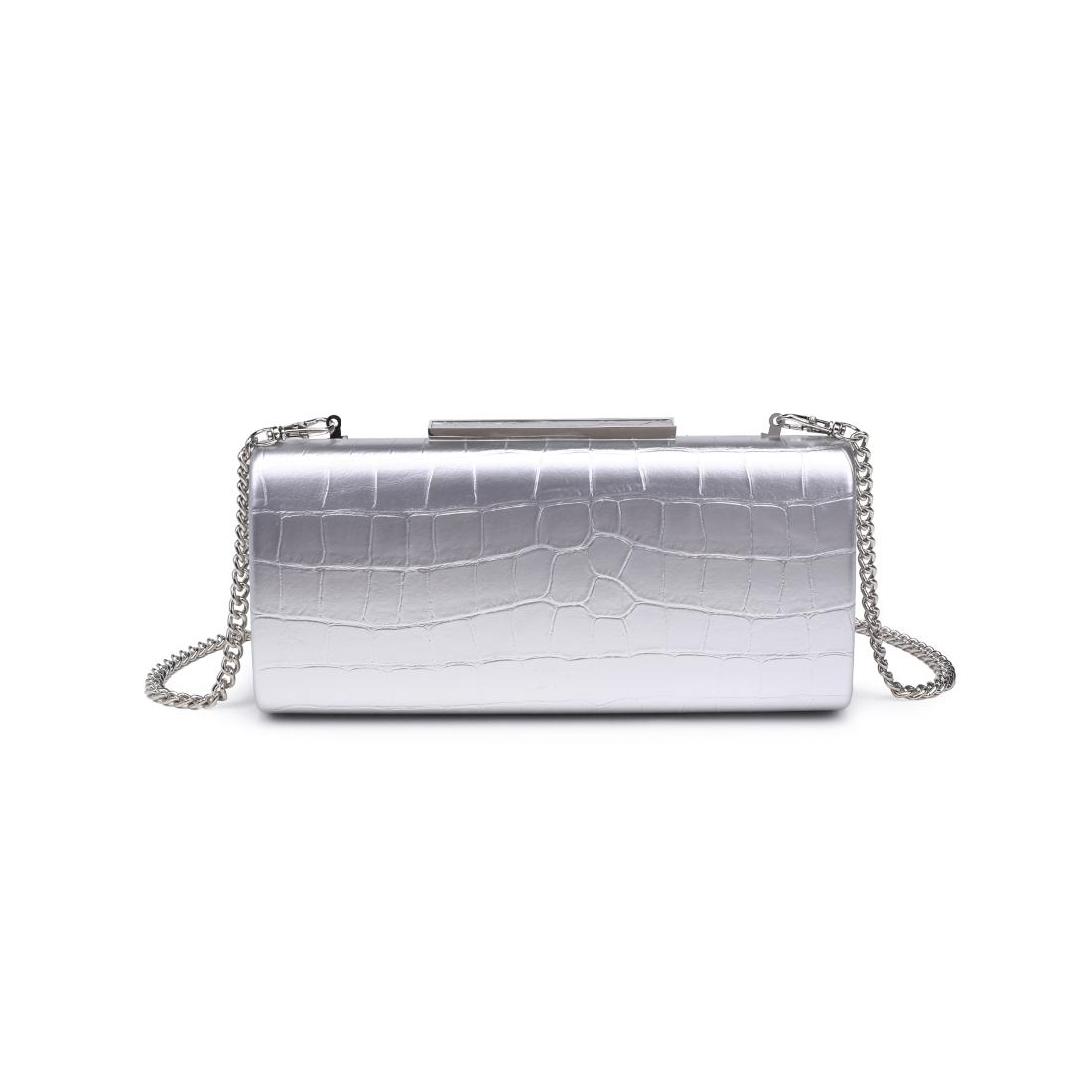 Product Image of Moda Luxe Sienna Evening Bag 842017139720 View 7 | Silver