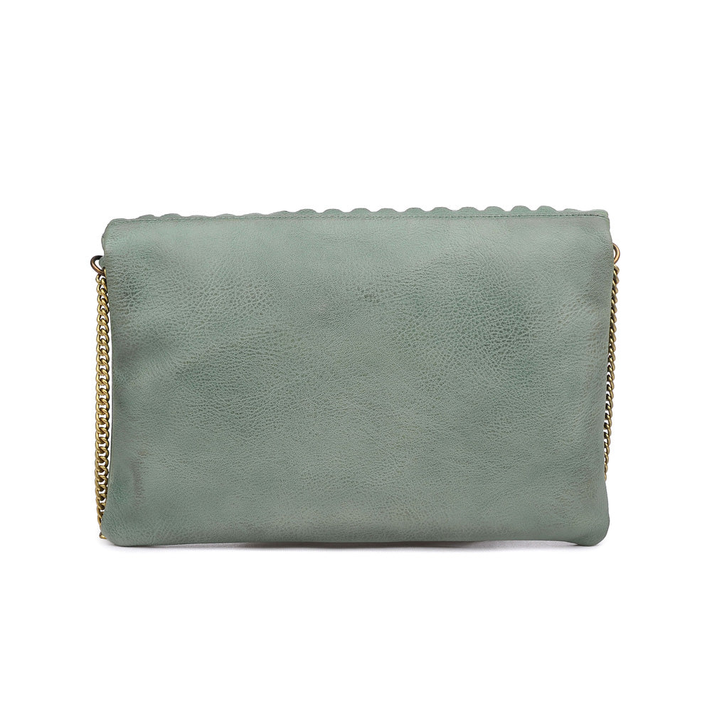 Product Image of Moda Luxe Alyssa Clutch 842017114062 View 3 | Sage