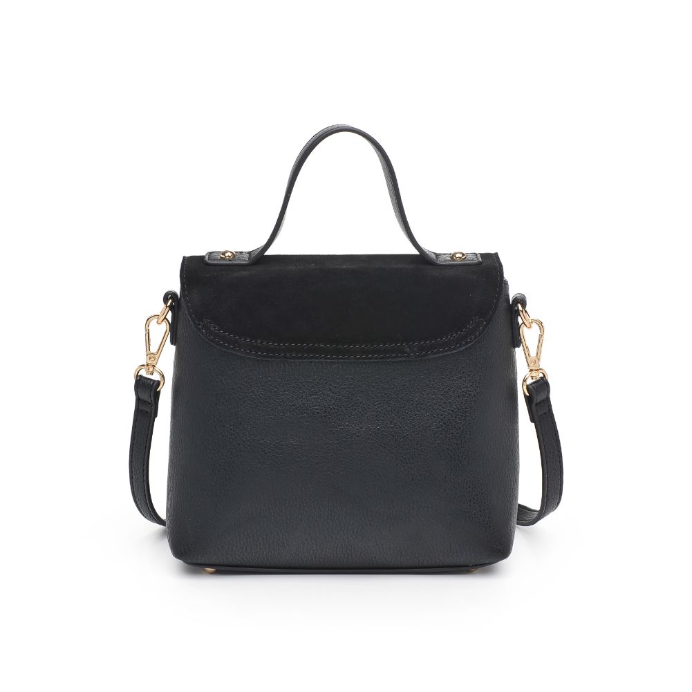 Woman wearing Black Moda Luxe Alana Messenger 842017127116 View 7 | Black