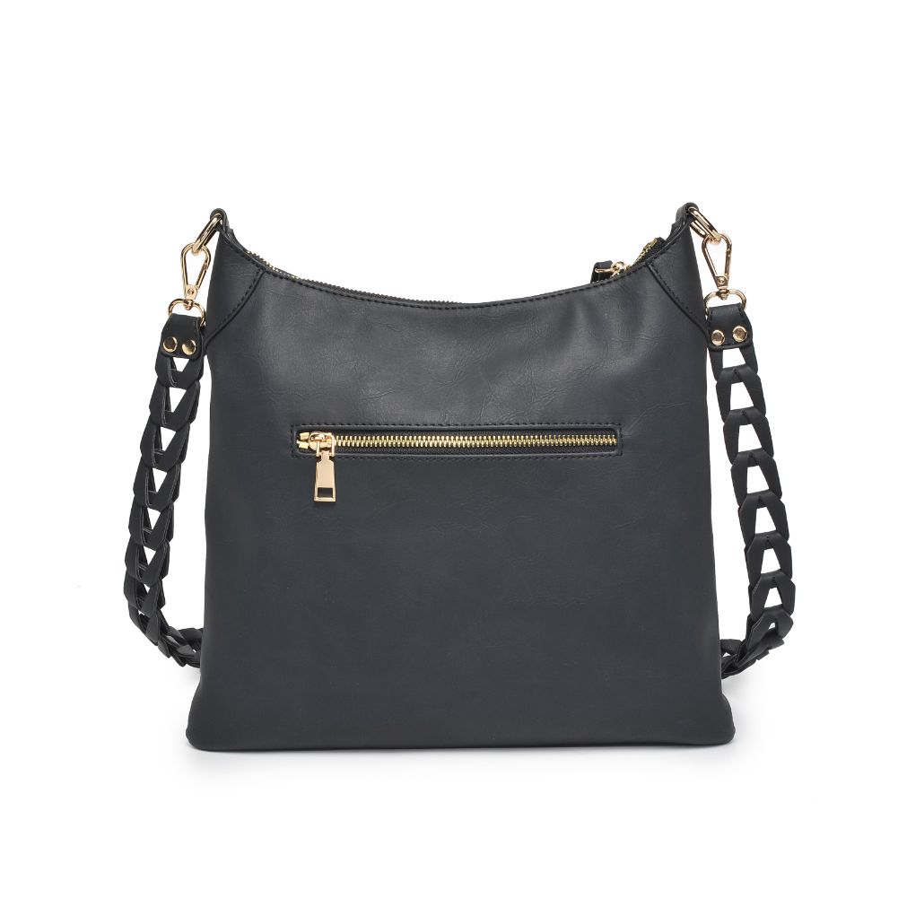 Woman wearing Black Moda Luxe Layla Crossbody 842017129486 View 7 | Black
