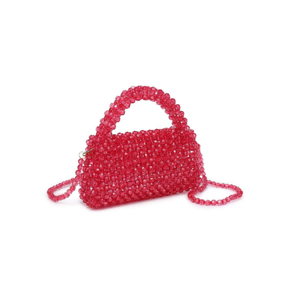 Woman wearing Fuchsia Moda Luxe Dolly Evening Bag 842017133452 View 6 | Fuchsia