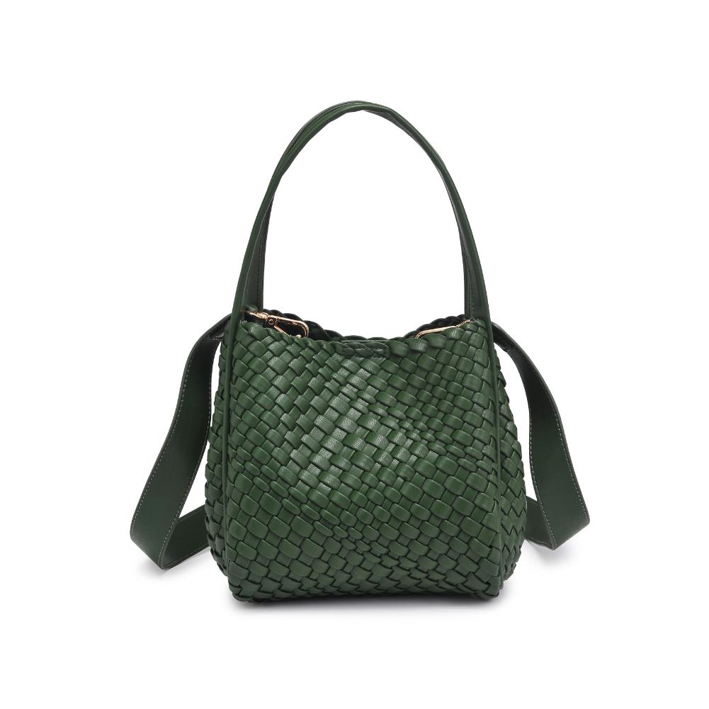 Woman wearing Forest Moda Luxe Roxy Crossbody 842017136286 View 5 | Forest