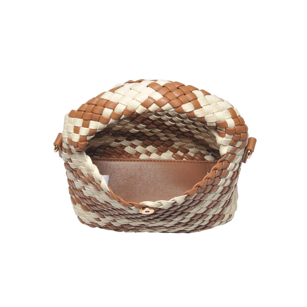 Woman wearing Chocolate Ivory Moda Luxe Jessamine Crossbody 842017135739 View 9 | Chocolate Ivory