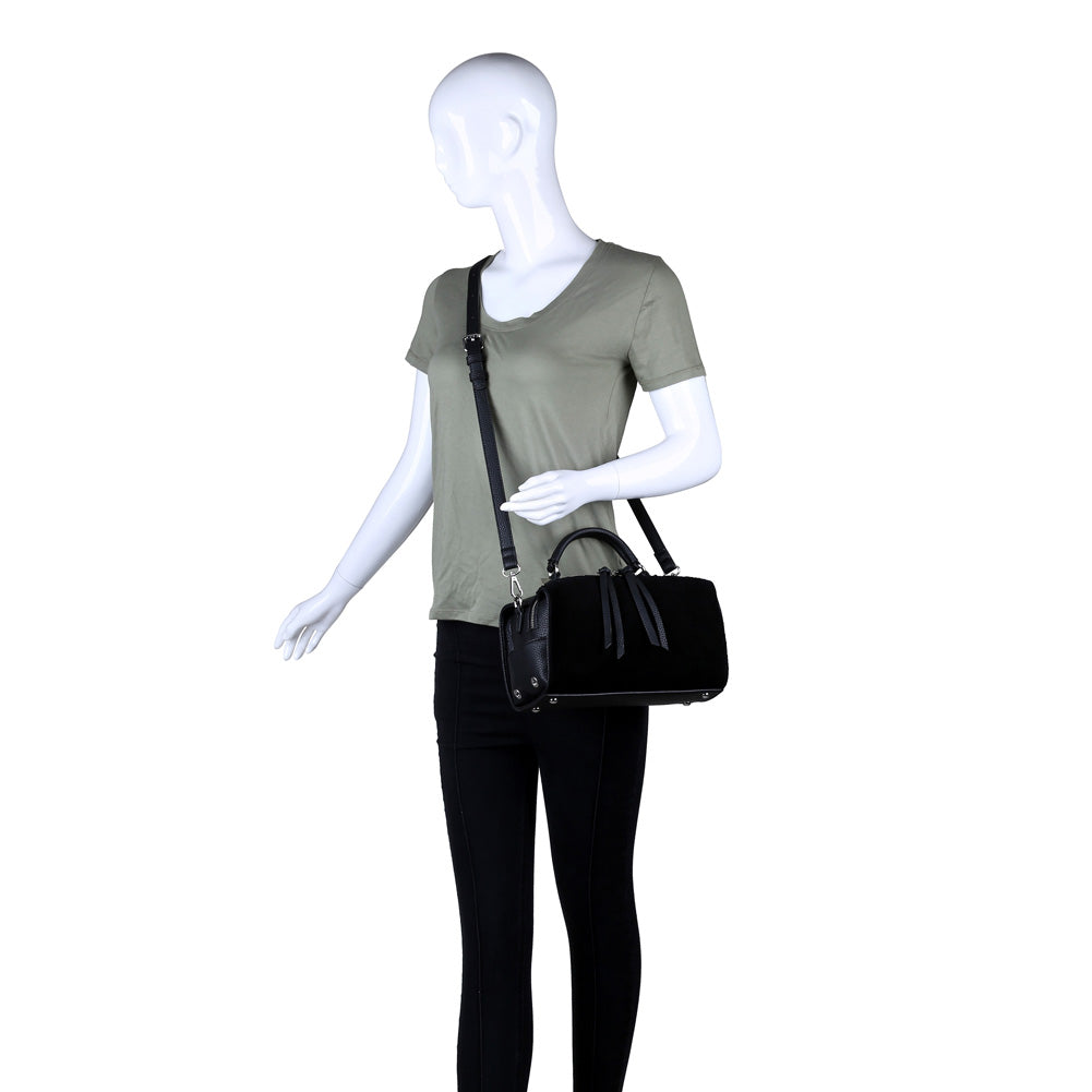 Product Image of Moda Luxe Hudson Satchel 842017115595 View 5 | Black