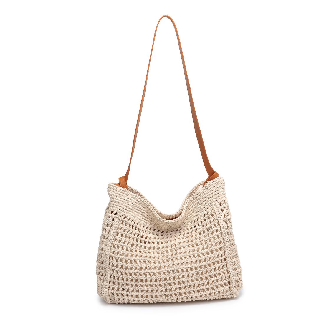 Woman wearing Ivory Tan Moda Luxe Bree Shoulder Bag 842017137788 View 5 | Ivory Tan