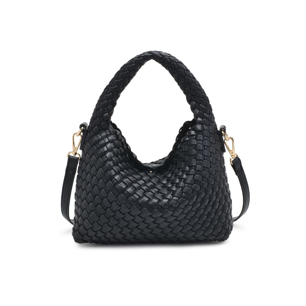 Woman wearing Black Moda Luxe Jessamine Crossbody 842017132189 View 5 | Black