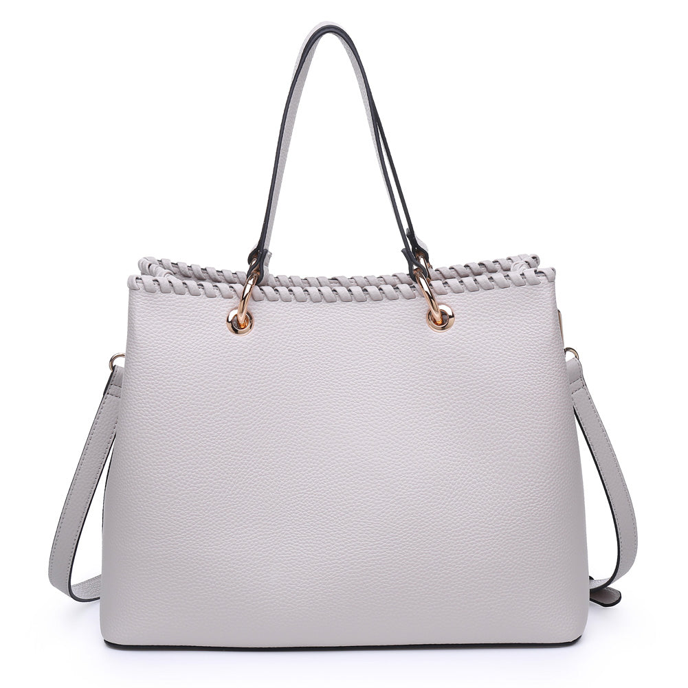 Product Image of Moda Luxe Daphne Satchel 842017119548 View 3 | Grey