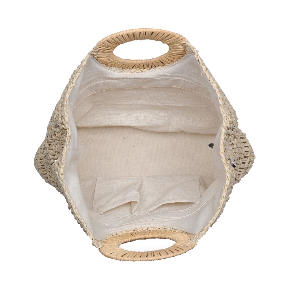 Product Image of Moda Luxe Tuscany Satchel 842017125464 View 4 | Beige