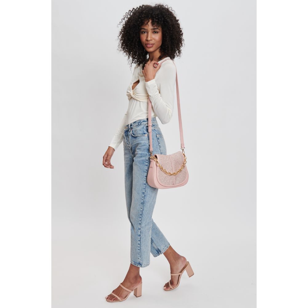 Woman wearing Antique Rose Moda Luxe Nevelle Crossbody 842017131977 View 2 | Antique Rose