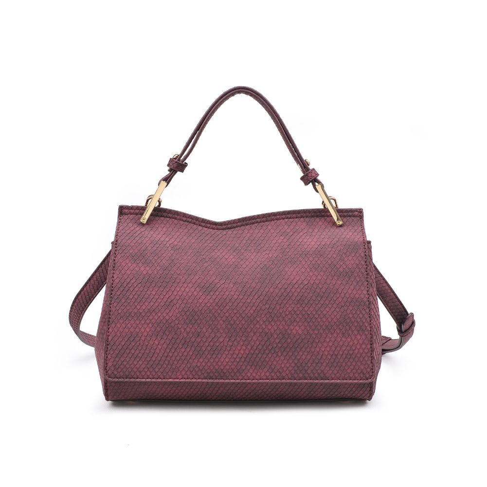 Product Image of Moda Luxe Camila Snake Satchel 842017121633 View 7 | Oxblood