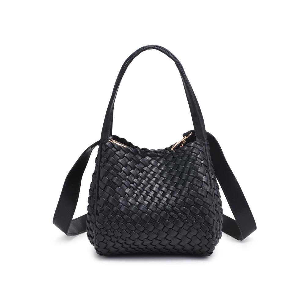 Woman wearing Black Moda Luxe Roxy Crossbody 842017136255 View 5 | Black