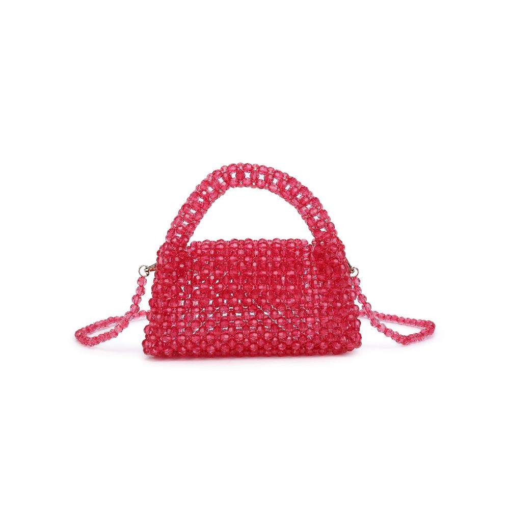 Woman wearing Fuchsia Moda Luxe Dolly Evening Bag 842017133452 View 5 | Fuchsia
