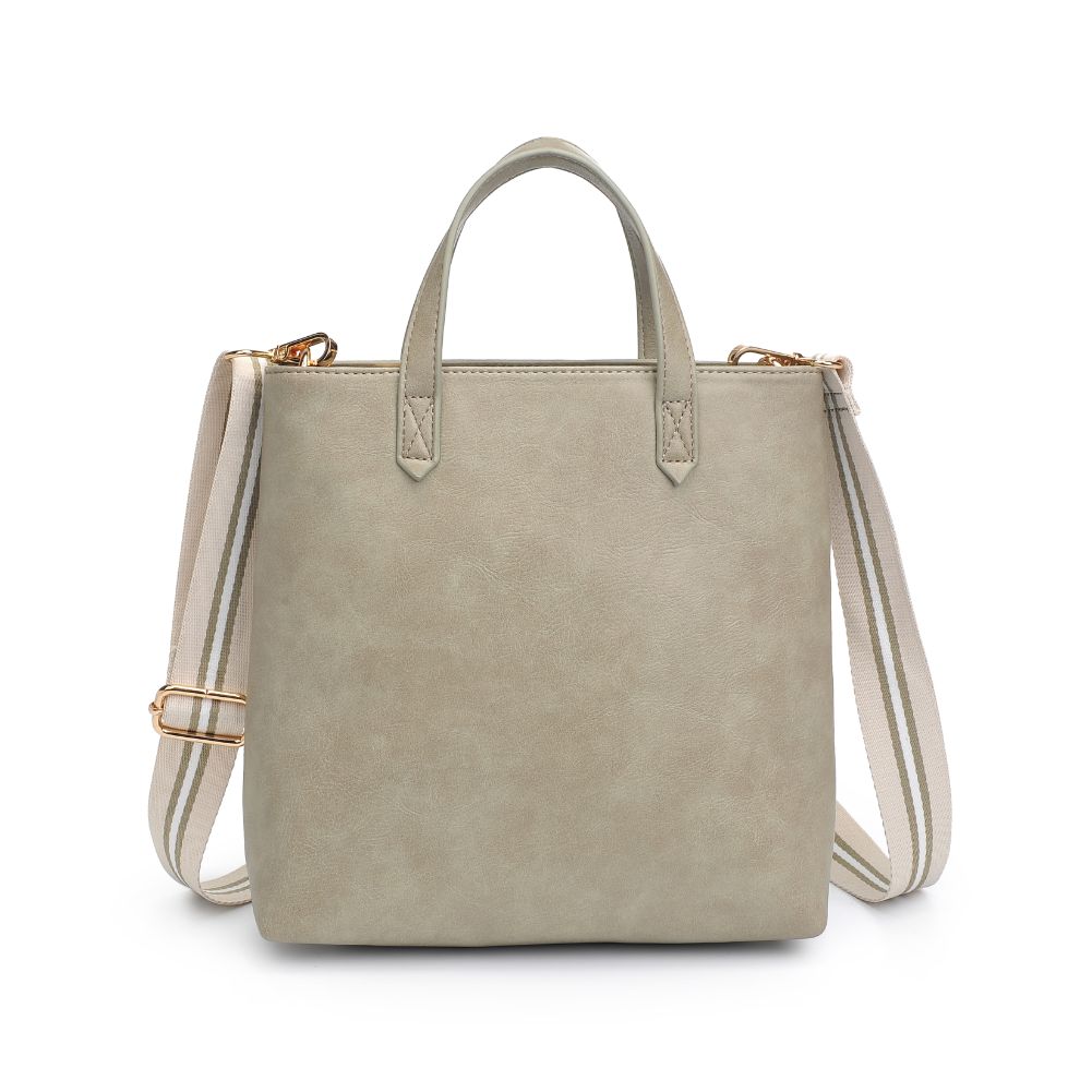 Woman wearing Sage Moda Luxe Selena Mini Tote 842017126836 View 5 | Sage
