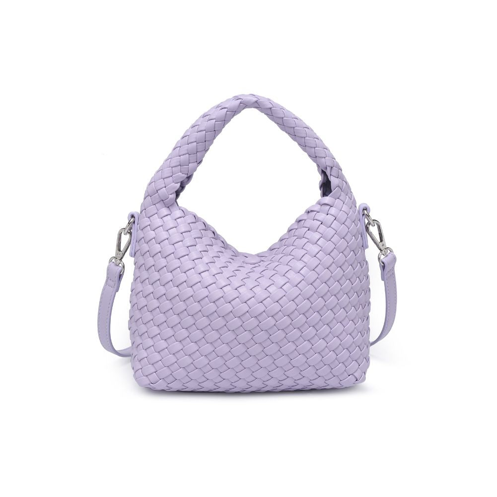 Woman wearing Lilac Moda Luxe Jessamine Crossbody 842017134480 View 7 | Lilac