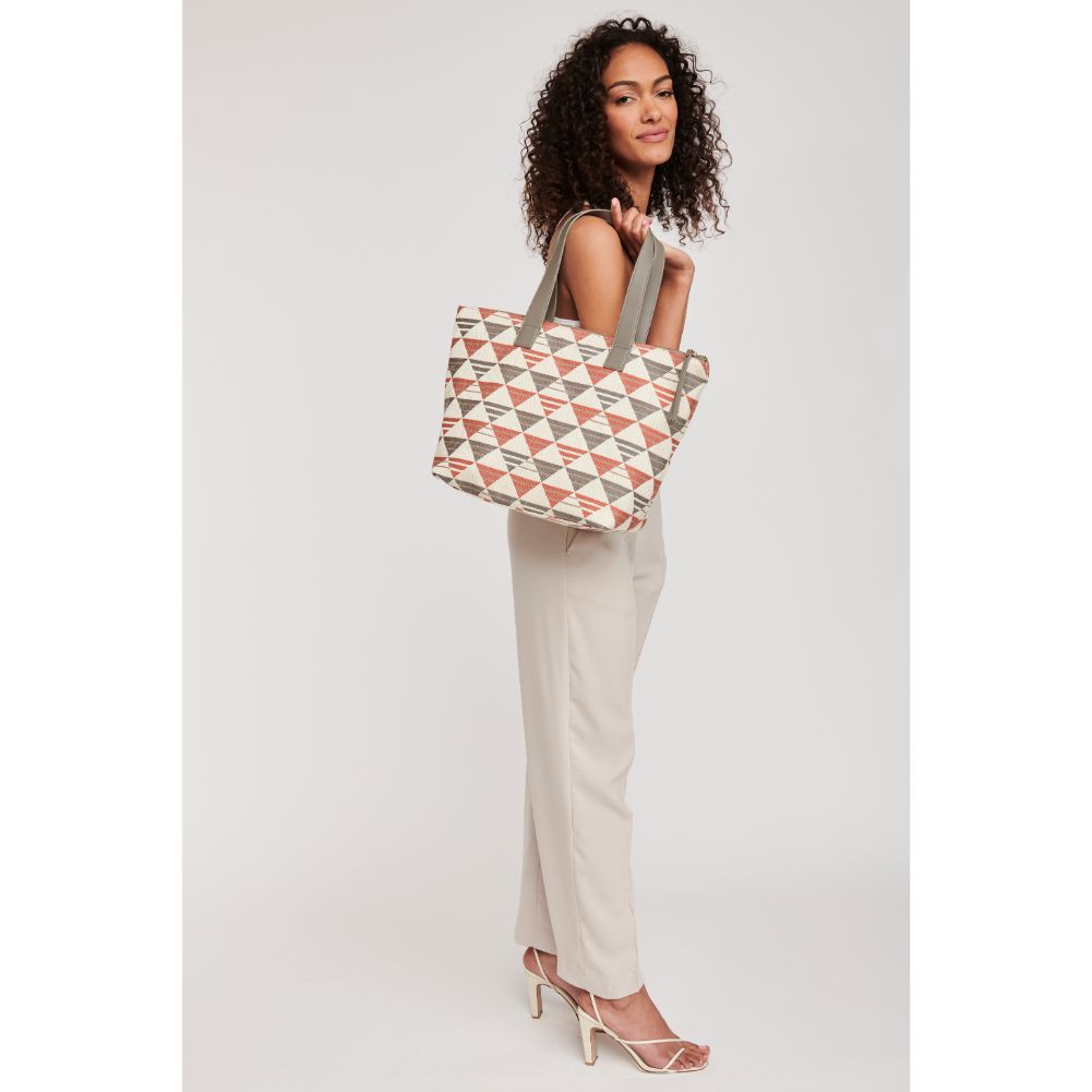 Woman wearing Grey Moda Luxe Quinn Tote 842017124504 View 3 | Grey