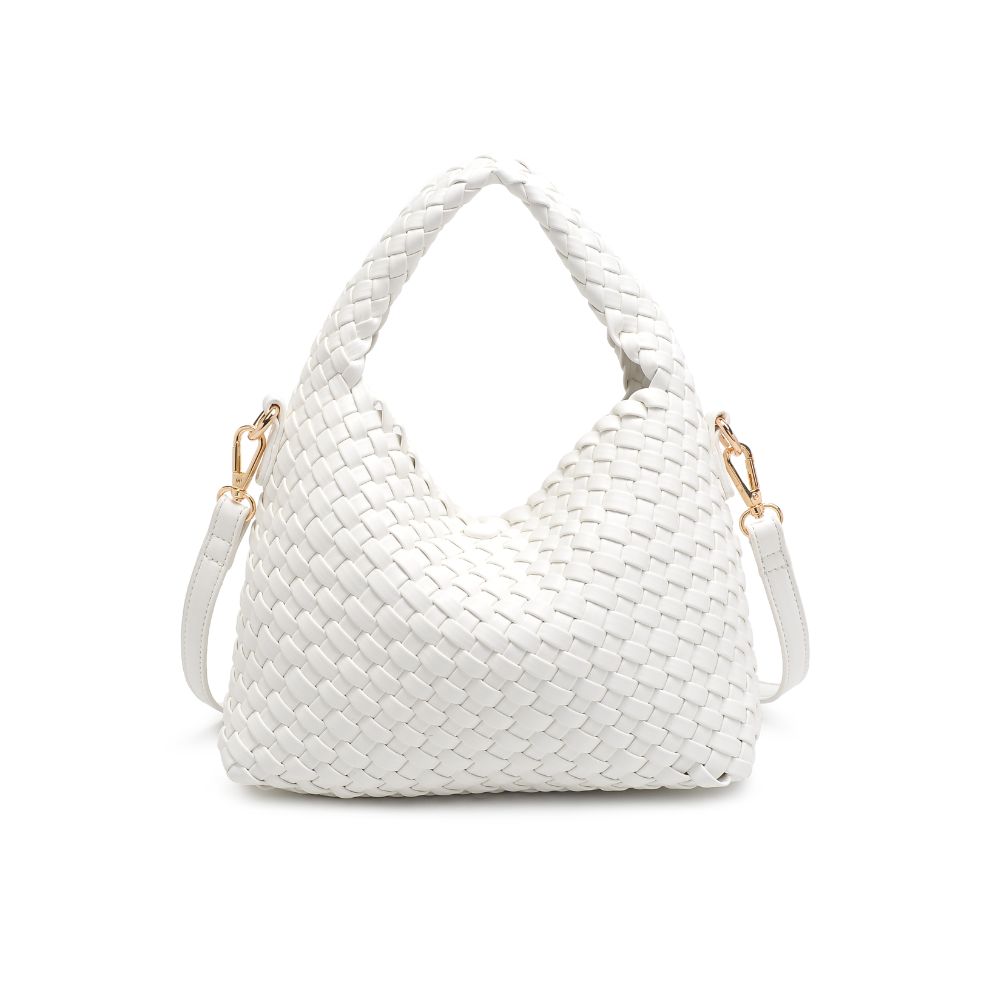 Woman wearing White Moda Luxe Jessamine Crossbody 842017132196 View 7 | White