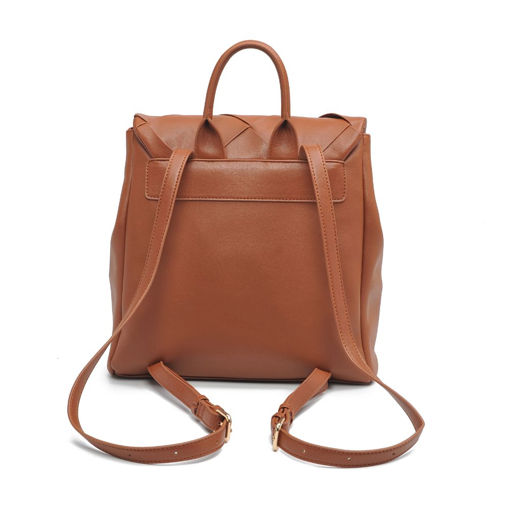 Woman wearing Tan Moda Luxe Ryan Backpack 842017128816 View 7 | Tan
