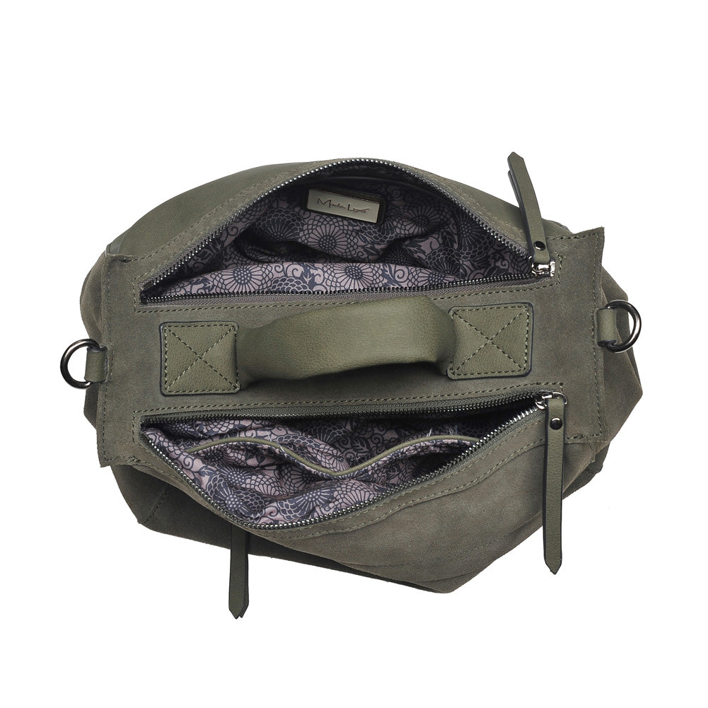 Product Image of Moda Luxe Harrison Satchel 842017116011 View 4 | Olive
