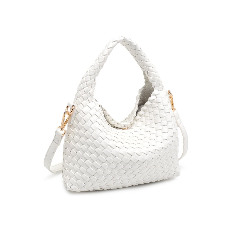 Woman wearing White Moda Luxe Jessamine Crossbody 842017132196 View 6 | White