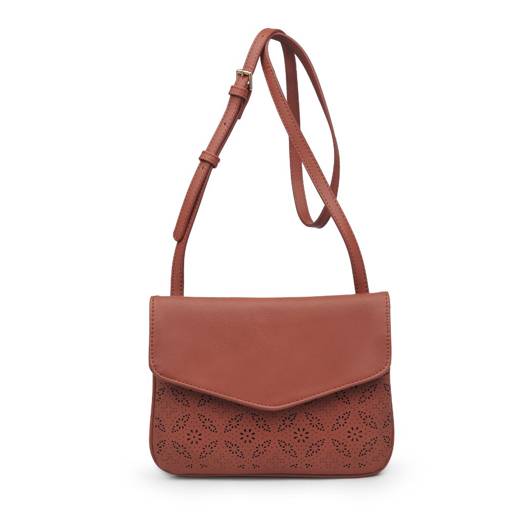 Product Image of Moda Luxe Tate-Perf Crossbody 842017121411 View 5 | Terracotta