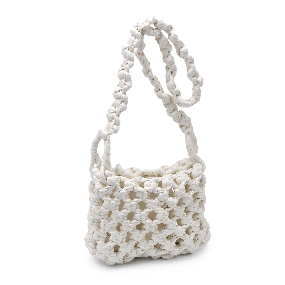 Woman wearing White Moda Luxe Fashique Crossbody 842017135449 View 6 | White