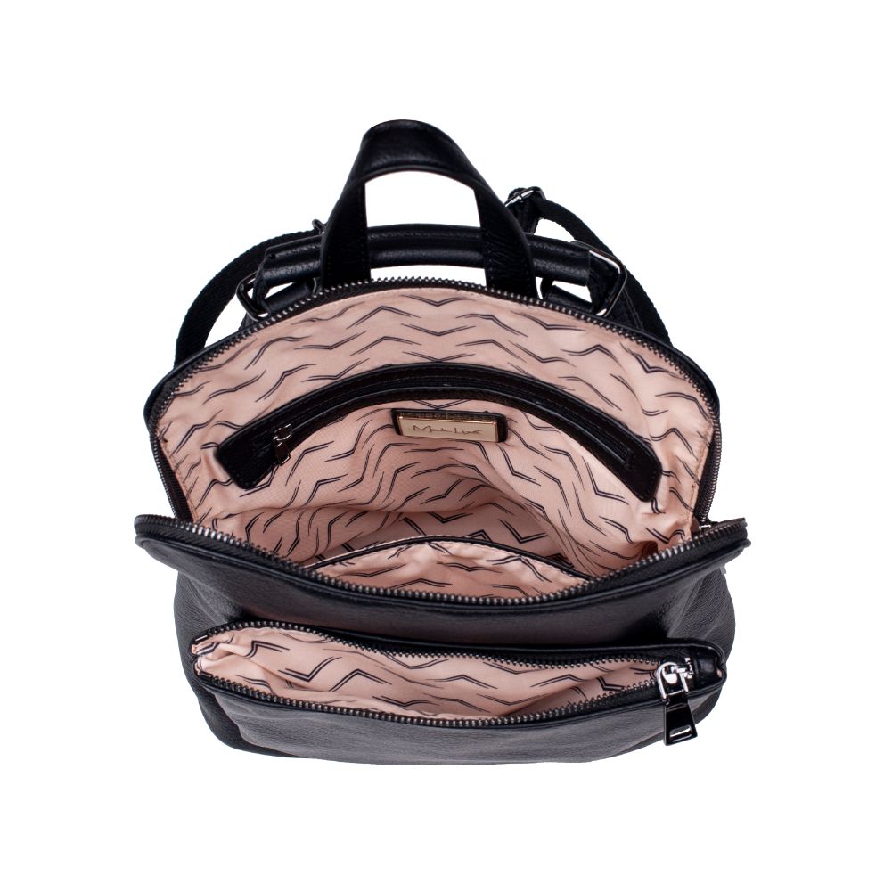 Product Image of Moda Luxe Phoebe Backpack 842017126591 View 8 | Black