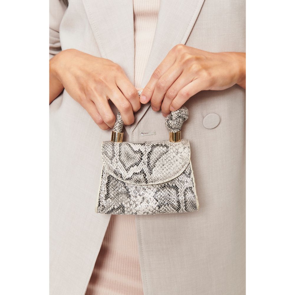 Woman wearing Black White Moda Luxe Anna Crossbody 842017128465 View 1 | Black White