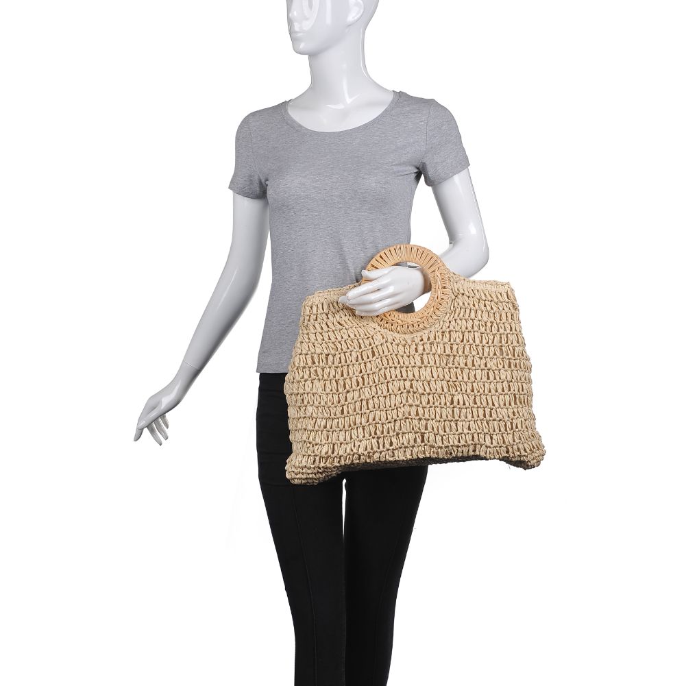 Product Image of Moda Luxe Tuscany Satchel 842017125464 View 5 | Beige