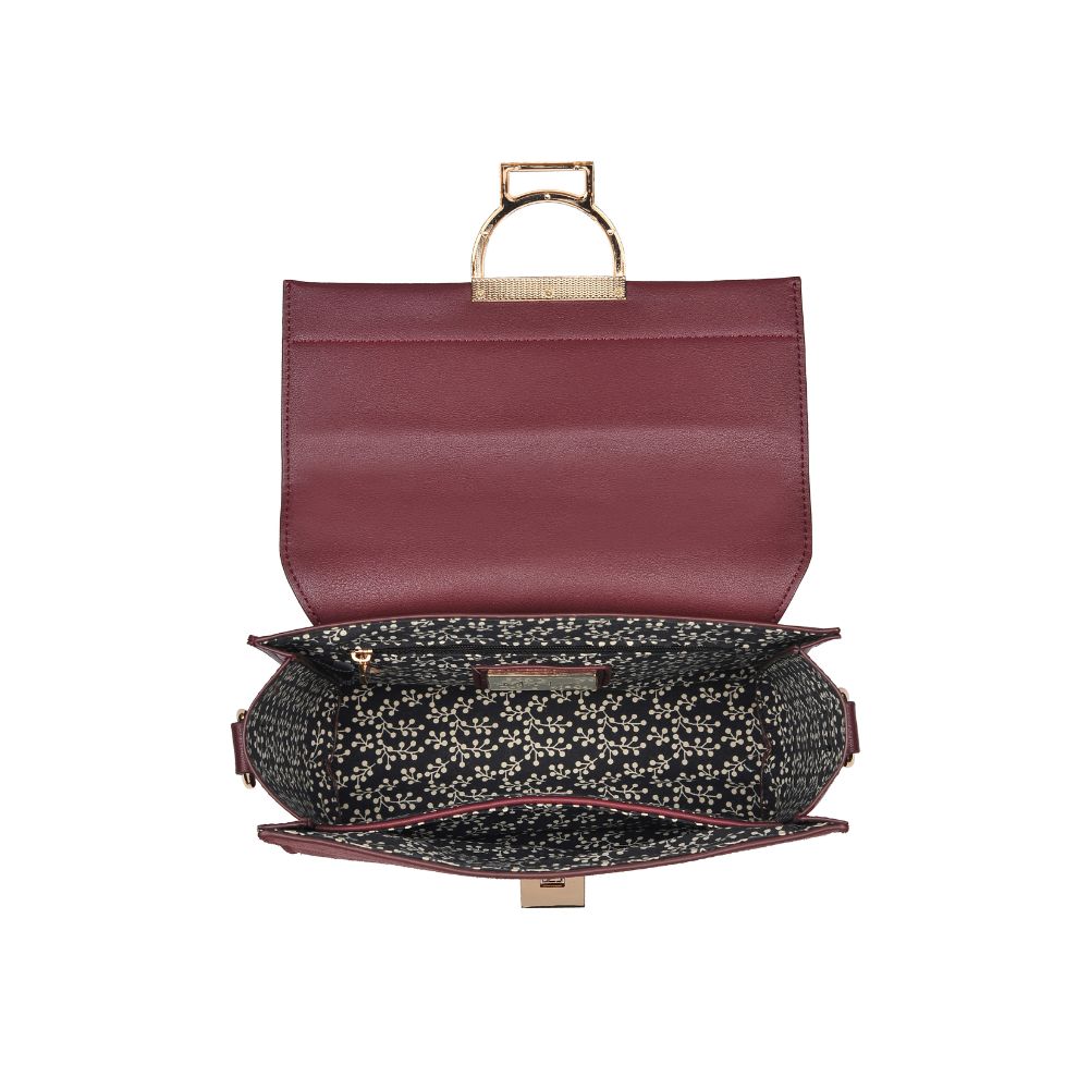 Product Image of Moda Luxe Brynn Satchel 842017120780 View 8 | Burgundy