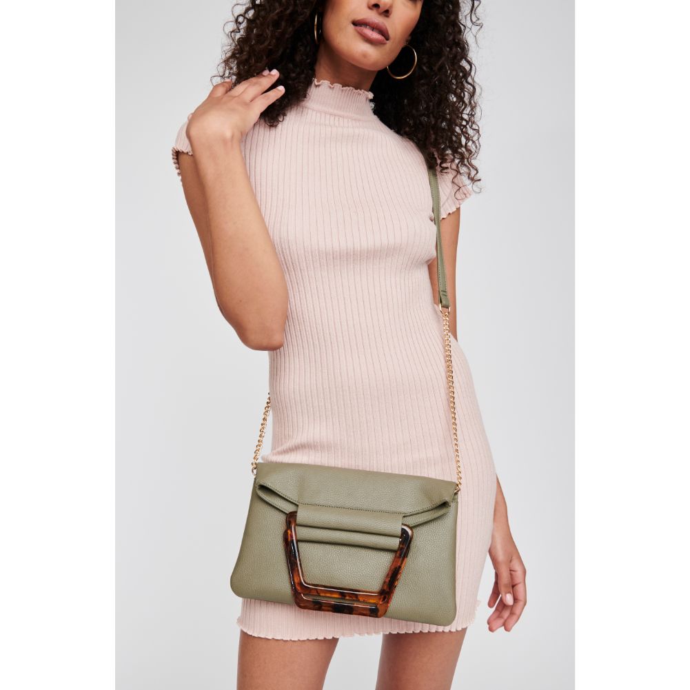 Woman wearing Olive Moda Luxe Deschanel Crossbody 842017121015 View 1 | Olive