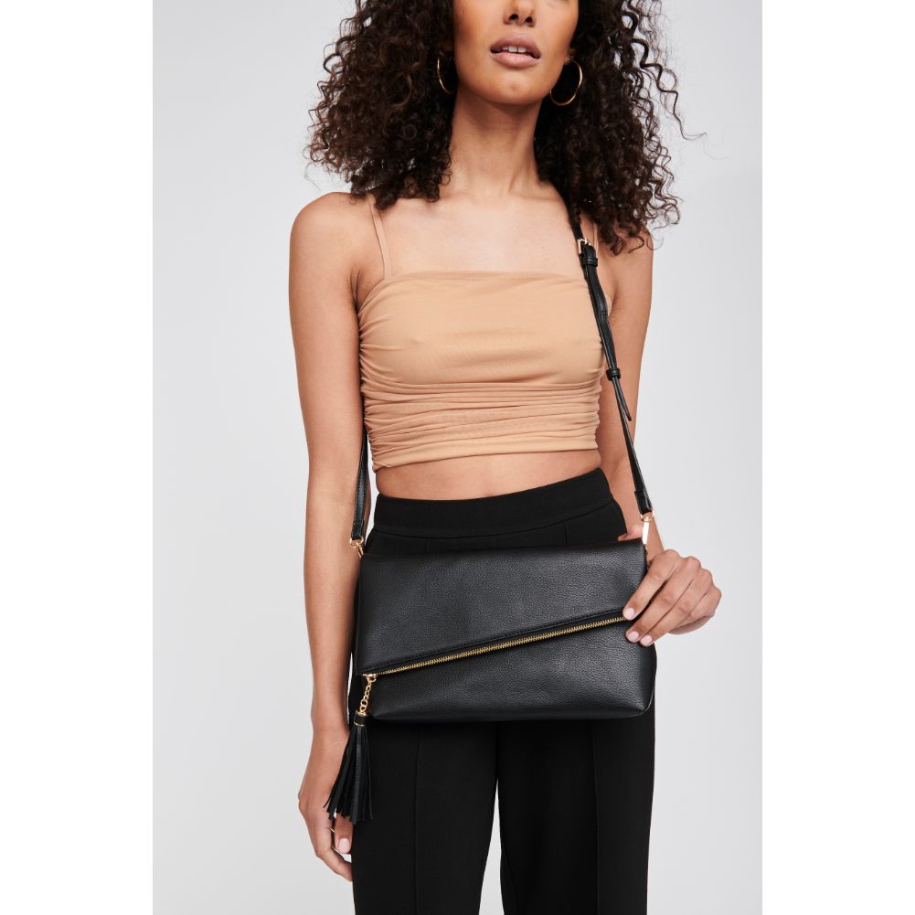 Woman wearing Black Moda Luxe Maribel Crossbody 842017123484 View 1 | Black