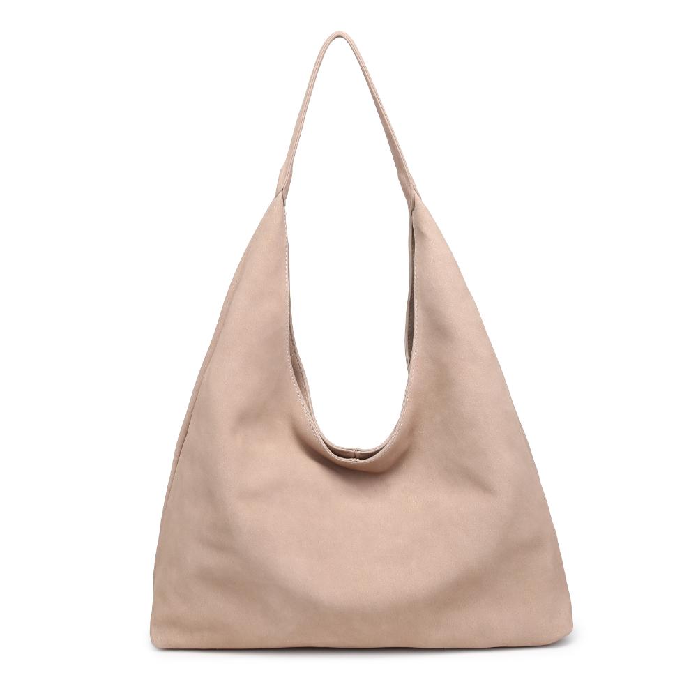 Woman wearing Natural Moda Luxe Amber Hobo 842017137047 View 5 | Natural
