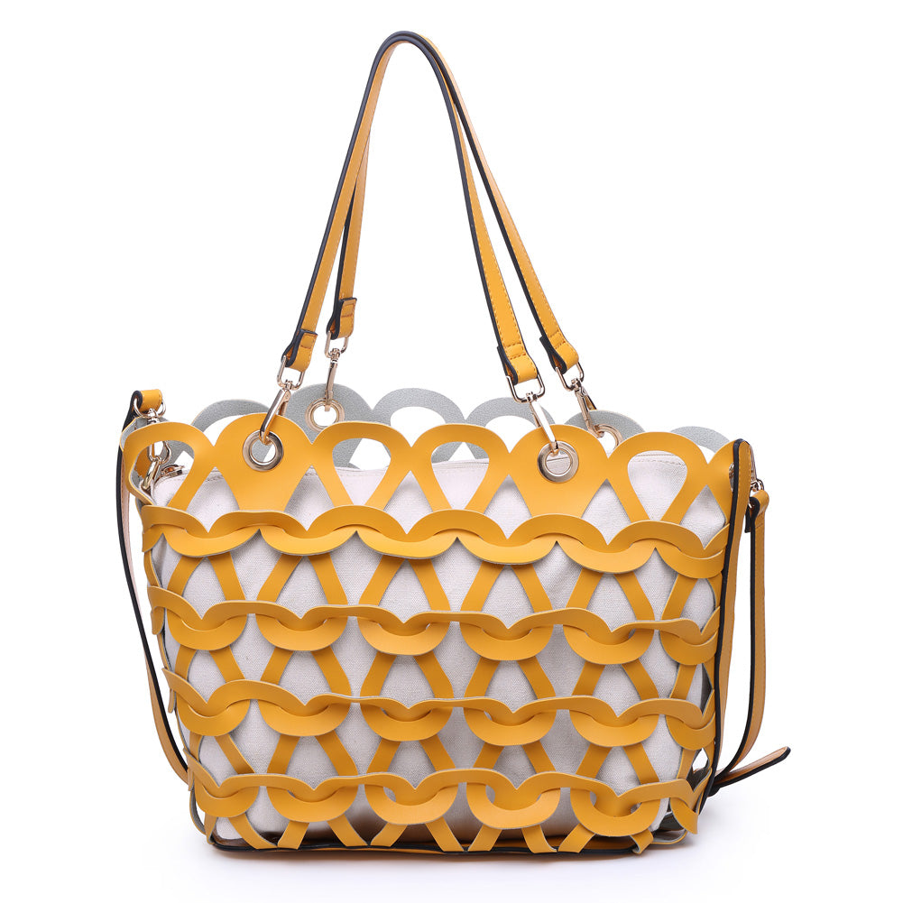 Product Image of Moda Luxe Paige Tote 842017119791 View 5 | Mustard