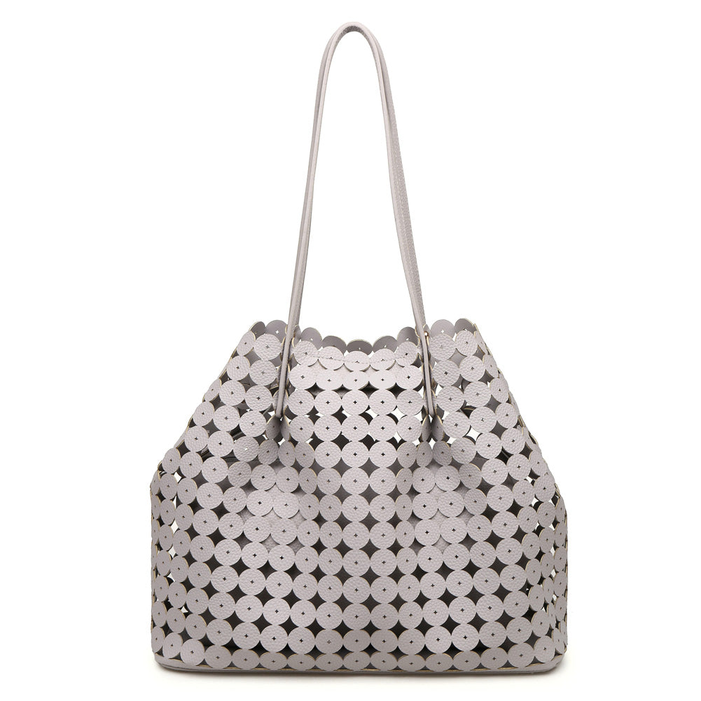 Product Image of Moda Luxe Casablanca Tote 842017111016 View 1 | Grey