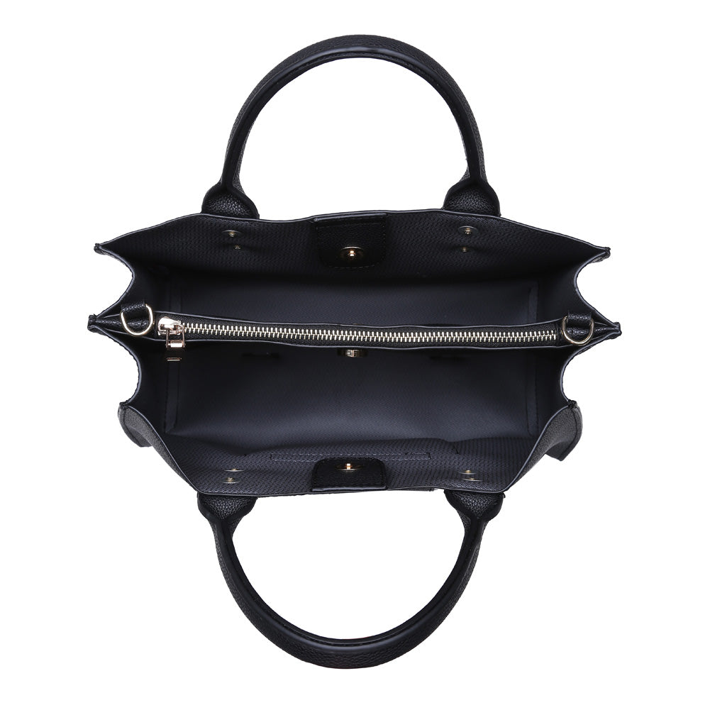 Product Image of Moda Luxe Rockefeller Satchel 842017115557 View 4 | Black