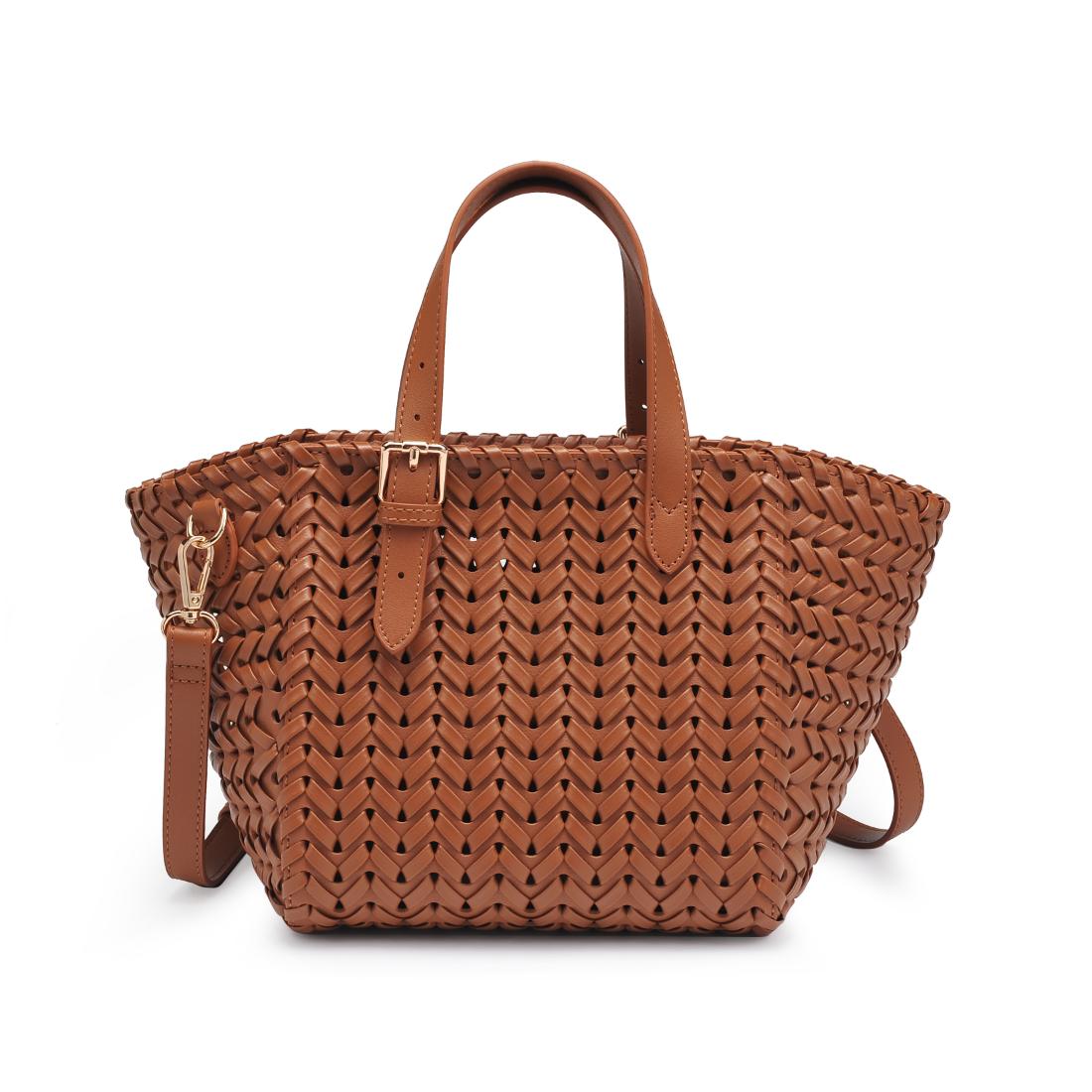 Woman wearing Café Moda Luxe Estelle Tote 842017137764 View 5 | Café